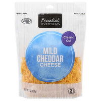 Essential Everyday Cheese, Mild Cheddar, Classic Cut, 8 Ounce