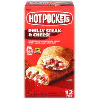 Hot Pockets Philly Steak & Cheese Sandwich, 12 Each