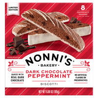 Nonni's Biscotti, Dark Chocolate Peppermint, 8 Each