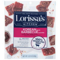 Lorissa's Kitchen Beef Steak Strips, Tender, Korean Barbecue, 2.25 Ounce