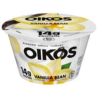 Oikos Yogurt, Nonfat, Blended, Greek, Vanilla Bean, 5.3 Ounce