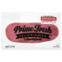 Prime Fresh Hard Salami, Sliced Deli Thin, 7 Ounce