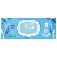 Wild Harvest Baby Wipes, Soft, 72 Each