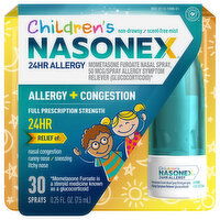 Nasonex Nasal Spray, Non-Drowsy, Scent-Free Mist, 30 Sprays, 24HR Allergy, 0.25 Fluid ounce