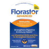 Florastor Capsules Advanced Immunity, 30 Each