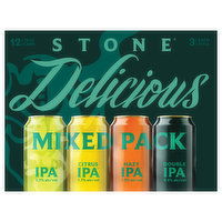 Stone Beer, Delicious, Assorted, Mixed Pack, 12 Each