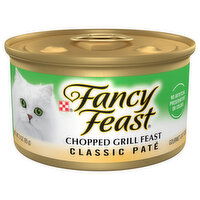 Fancy Feast Cat Food, Gourmet, Chopped Grill Feast, Classic Pate, 3 Ounce