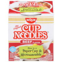 Nissin Cup Noodles Ramen Noodle Soup, Beef Flavor, 2.25 Ounce