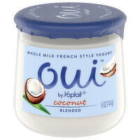 Oui Yogurt, Coconut, French Style, Whole Milk, Blended, 5 Ounce