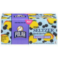 Polar Seltzer, Premium, Blackberry Mango, 8 Each