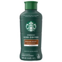 Starbucks Medium Roast Unsweetened Black Iced Coffee, 48 Fluid ounce