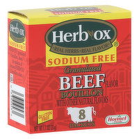 Herb-Ox Sodium Free Bouillon, Beef Flavor, Granulated, 8 Each