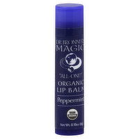 Dr. Bronner's Lip Balm, Organic, Peppermint, 0.15 Ounce