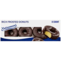 Entenmann's Rich Frosted Chocolate Donuts, 8 count, 16.5 oz, 8 Each