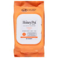 The Honey Pot Company Wipes, Normal, 30 Each