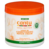 Cantu Conditioning Repair Cream, Leave-In, Shea Butter, 16 Ounce