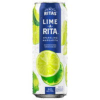 Ritas Sparkling Margarita, Lime-A-Rita, 25 Fluid ounce