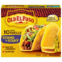 Old El Paso Taco Shells, Stand 'n Stuff, 10 Each