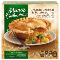 Marie Callender's Broccoli Cheddar and Potato Pot Pie, Frozen Meal, 10 Ounce