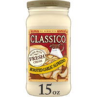 Classico Roasted Garlic Alfredo Pasta Sauce, 15 Ounce