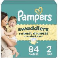 Pampers Swaddlers Swaddlers Diaper Size 2 84 Count, 84 Each