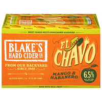 Blake's Hard Cider Co. Hard Cider, Mango & Habanero, El Chavo, 6 Each