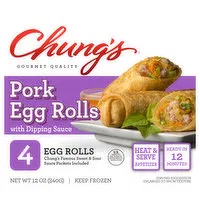 Chung's Egg Rolls, Pork, 4 Each