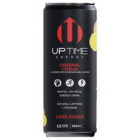 Uptime Cane Sugar Original Citrus Energy Drink, 12 Fluid ounce