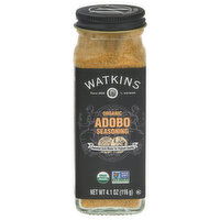 Watkins Seasoning, Organic, Adobo, 4.1 Ounce