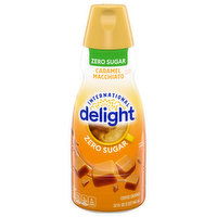 International Delight Coffee Creamer, Zero Sugar, Caramel Macchiato, 32 Fluid ounce