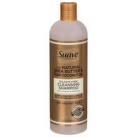 Suave Professionals Cleansing Shampoo, Sulfate Free, with Natural Shea Butter & Pure Coconut Oil, 16.5 Fluid ounce