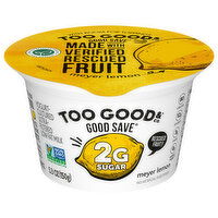 Too Good & Co. Good Save Yogurt, Low Fat, Meyer Lemon, 5.3 Ounce