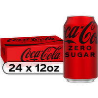 Coca-Cola Zero Sugar  Diet Soda Soft Drink, 24 Each