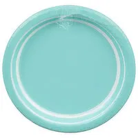 Sensations Plates, Spa Blue, 6.875 Inch, 10 Each