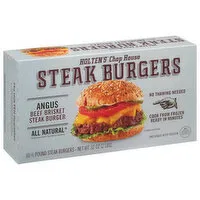 Holten's Chop House Steak Burgers, Beef Brisket, 6 Each