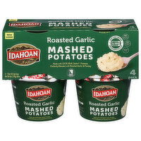 Idahoan Mashed Potatoes, Roasted Garlic, 4 Pack, 4 Each