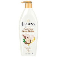 Jergens Moisturizer, Enriching, Shea Butter, 16.8 Fluid ounce