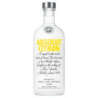 Absolut Vodka, Citron, 750 Millilitre