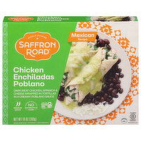 Saffron Road Chicken Enchiladas Poblano, Mexican Recipe, Medium Spice, 10 Ounce