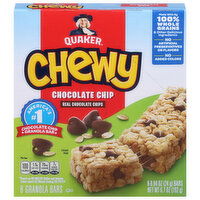 Quaker Granola Bars, Chocolate Chip, Chewy, 8 Each