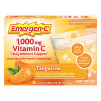 Emergen-C Vitamin C, 1,000 mg, Tangerine, Fizzy Drink Mix, 30 Each