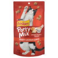 Friskies Party Mix Cat Treats, Chicken & Gravy Flavors, 2.1 Ounce