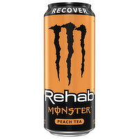 Rehab Monster Energy Drink, Peach Tea, 15.5 Fluid ounce