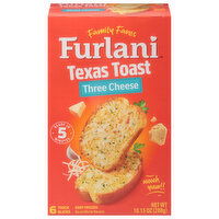 Furlani Texas Toast, Three Cheese, 6 Each