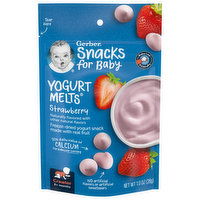 Gerber Snacks for Baby Yogurt Melts, Strawberry, Crawler (8+ Months), 1 Ounce