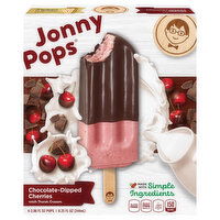 JonnyPops Pops, Chocolate-Dipped Cherries, 4 Each