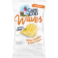 Cape Cod® Waves Cheddar and Sour Cream Chips, 7 Ounce