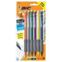 BiC Mechanical Pencils, No. 2 (0.7mm), Xtra Comfort, 6 Each