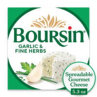Boursin Garlic & Fine Herbs Gourmet Cheese, 5.3 Ounce