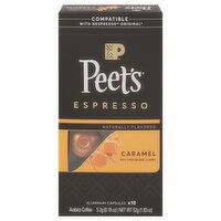 Peet's Coffee, Arabica, Espresso, Caramel, Aluminum Capsules, 10 Each